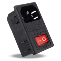 250V 15a Ac 3 In 1 Fuse Power Supply Socket Connector Rocker Switch
