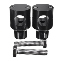 25Mm Black Motorcycle Billet Handlebar Holder Risers For Harley Davidson