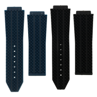 25Mm Replacement Black Blue Silicone Rubber Watch Band Strap For Hublot Big Bang