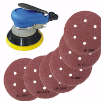 25Pcs 6 Inch Velcro Sanding Discs 40 60 80 120 180 240 Grit Sanding Paper