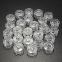 25Pcs Clear Sewing Machine Spools Bobbins Fit Brother Janome Singer