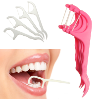 25Pcs Dentist Dental Teeth Floss Stick Interdental Teeth Brush