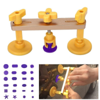 25Pcs Pdr Car Body Dent Puller Remover Paintless Polygon Bridge Repair Tool With 24 Tabs