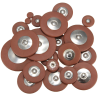 25Pcs/set 8.5Mm 46mm Professional Alto Saxophone Leather Pads Woodwind Accessory