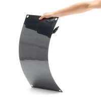 25W 18v Light Weight Single Crystal Semi Flexible Solar Panel