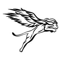25X20cm Winged Lion Reflective Car Stickers Auto Truck Vehicle Motorcycle Decal