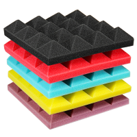 25X25x5cm Mini Pyramid Sound Insulation Soundproofing Studio Foam Tiles