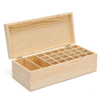 26 Grids Wooden Bottles Box Container Organizer Storage For Essential Oil Aromatherapy