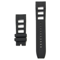 26Mm Replacement Rubber Black Watch Band Strap For Invicta S