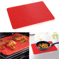 27X39cm Non Stick Silicone Cooking Baking Mat Healthy Pyramid Pan Mat Mould Baking Tray
