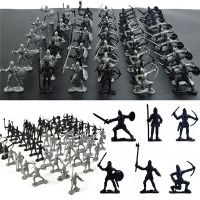 28PCS Soldier Knight Horse Figures & Accessories Model For Kids Children Christmas Gift Toys