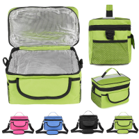 28X17x18cm Oxford Lunch Tote Cooler Backpack Insulated Picnic Bag For Camping Travel