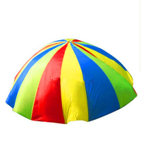 2M Child Outdoor Rainbow Umbrella Parachute Toy Kindergarten Parent Child Umbrella Rally