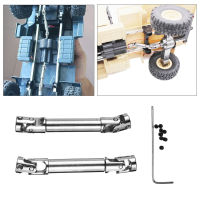 2PC Upgrade Parts Silver Metal Drive Shaft For WPL HengLong 1/16 RC Crawlers Car