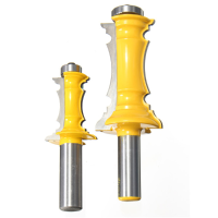 2Pcs 1/2 Inch Shank Router Bit Set Mitered Door And Drawer Molding Bit