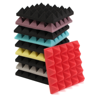 2Pcs 250x250x50mm Acoustic Soundproof Absorption Studio Foam