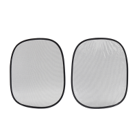 2Pcs 38x43cm Car Electrostatic Adsorption Window Shade Windshield Visor Car Sun Shades Sunscreen