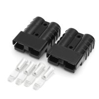 2Pcs 50a 600v Anderson Style Plug Connector Carvan Charger Battery + 4 Terminals