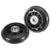 2Pcs 70x28mm Luggage Suitcase Replacement Wheel With Screws