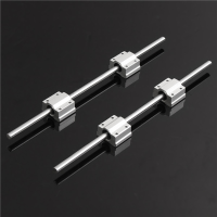 2Pcs 8mm X 300mm Linear Rod Rail Shaft With 4pcs Scs8uu Linear Bearing Slide Bushing
