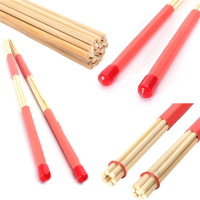 2Pcs Bamboo Drum Brushes Bundle Jazz Drum Sticks