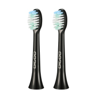 2Pcs Digoo DG YS11 5 Brush Modes Sonic Electric Toothbrush Heads Black & White