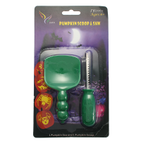 2Pcs Halloween Pumpkin Carving Kit Children Safety Carved Pumpkin Lights Making Tools Set