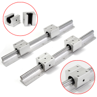 2Pcs Sbr12 300mm Supported Rails With 4pcs Sbr12uu Pillow Bearing Blocks