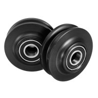 2Pcs Sliding Barn Door Wheel 70x34x15mm Pom Lifting Pulley Accessories