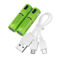 2Pcs Smartoools Usb Rechargeable Aa/no.5 Ni Mh Battery