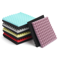 2Pcs Soundproof Foam Sound Stop Acoustic Absorption For Studio 250x250x30mm