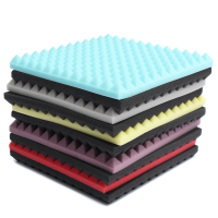 2Pcs Soundproof Foam Sound Stop Acoustic Absorption For Studio 300x300x30mm