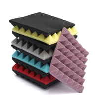 2Pcs Soundproof Foam Sound Stop Acoustic Absorption For Studio Ktv 300x300x50mm