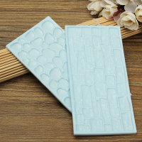 2Pcs Stone Pebbles Silicone Cake Chocolate Mold Candy Decor Cookie Baking Tool