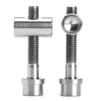 2Pcs Titanium Ti M5 X 30 Screw Bolt Nut Washer For Thomson Seat Post Seatpost
