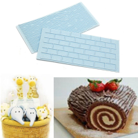 2Pcs Tree Bark Wall Metope Silicone Cake Fondant Mold Candy Cookie Baking Tool