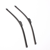 2Pcs Universal Car 22inch Wind Shield Wiper Blades With J Hook Black