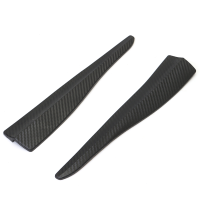 2Pcs Universal Car Carbon Fiber Anti Rub Bumper Corner Scratch Guard Protector
