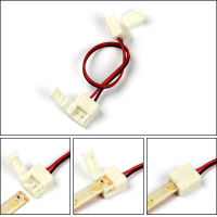 2Pins Terminal Cable For Single Color Led Strips With 8mm/10mm Width Pcb Connector