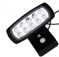 2W 10 Led Waterproof& Solar Powered Sensor Light Emergency Wall Lamp Dc1.2V