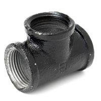 3/4 Inch Black Iron Pipe Threaded Tee Fitting 25mm Street Home Plumbing Connector