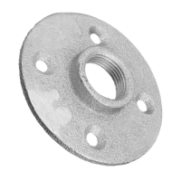 3/4 Inch Sliver Malleable Threaded Floor Flange Iron Plumbing Pipe Fitting Parts