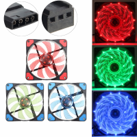 3/4 Pin 120mm 180ma 2100rpm Pc Computer Case Cpu Cooler Cooling Fan With Led Light