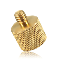 3/8 Inch Female To 1/4 Inch Male Tripod Thread Reducer Adapter Brass Copper