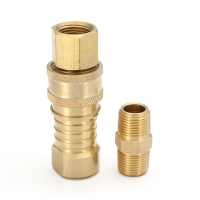 3/8 Inch Lp Gas Cylinder Connector Coupler Propane Natural Quick Connect Disconnect