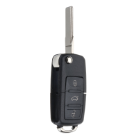 3 Buttons Fob Remote Key Case Shell W/ Battery Cr2032 For Vw