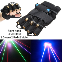 3 Green+2 Red+2 Violet Laser Glove Stage Lighting Dj Dancer Show For Right Hand