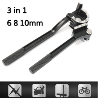 3 In 1 Black Pipe Bender Device Tube Pipe Bending Tool Three Slots 6 8 10mm Brass Tube Stainless Steel