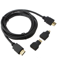 3 In 1 High Speed Hd Hd Cable To Micro Hd + Cable Kit Adaptor