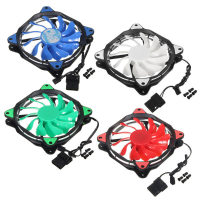 3 Pin/4 Pin 120mm Pc Computer Case Cpu Cooler Cooling Fan With Led Light Dc12v
